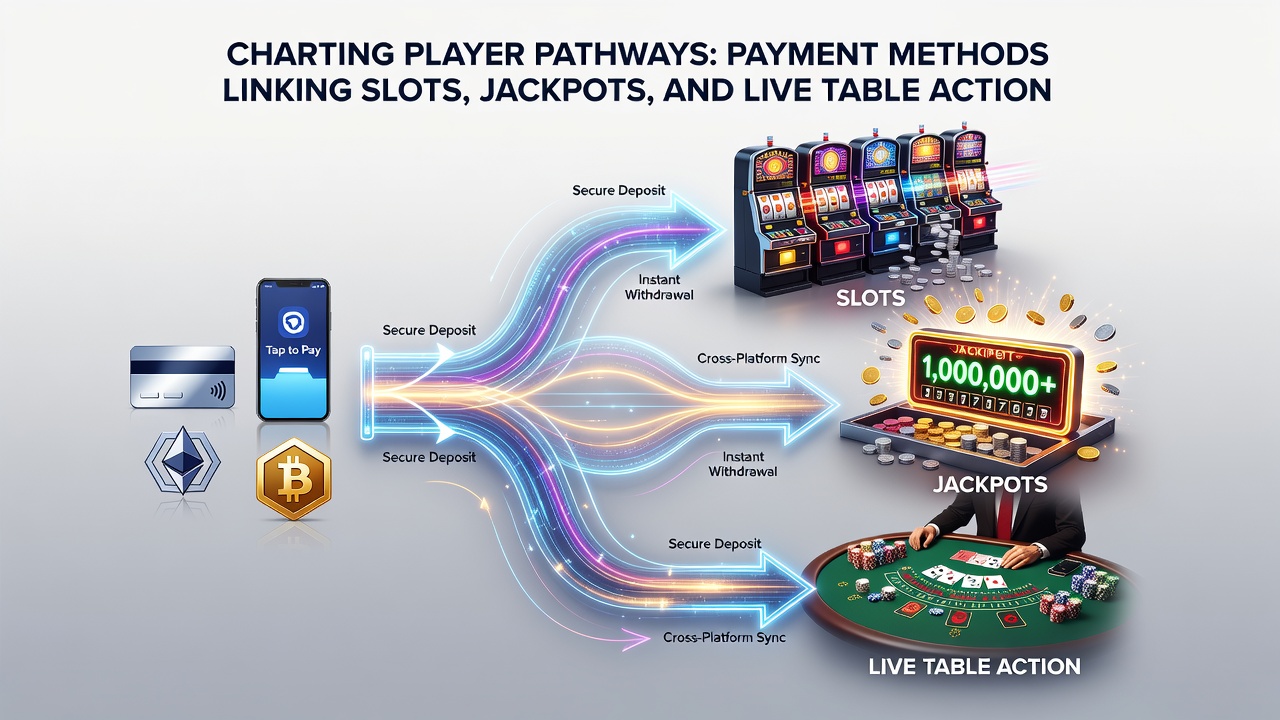 Casino dashboard showing real-time balance transfers from slot jackpots to live dealer table bets