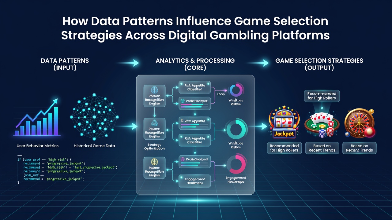 Infographic illustrating how behavioral analytics guide personalized game recommendations on gambling websites