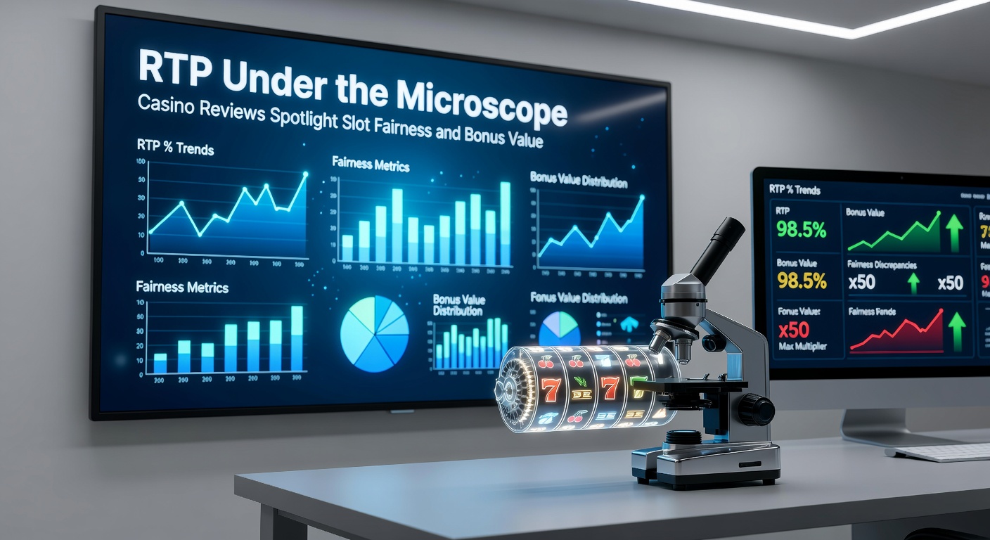 Close-up of a casino bonus offer screen with RTP calculator overlay and review annotations breaking down value propositions
