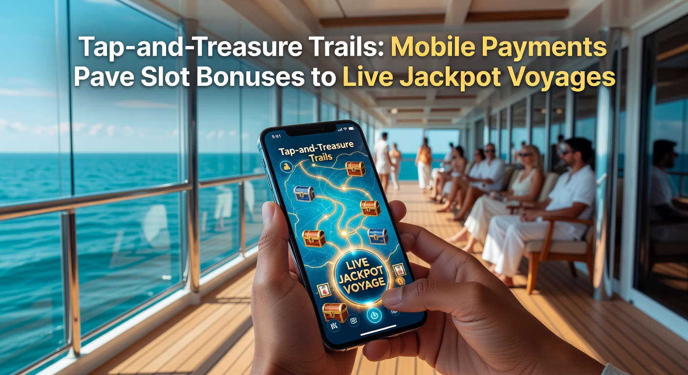 Dynamic graphic of a finger tapping a phone to trigger a slot bonus explosion, morphing into a live dealer table with jackpot counters ticking upward