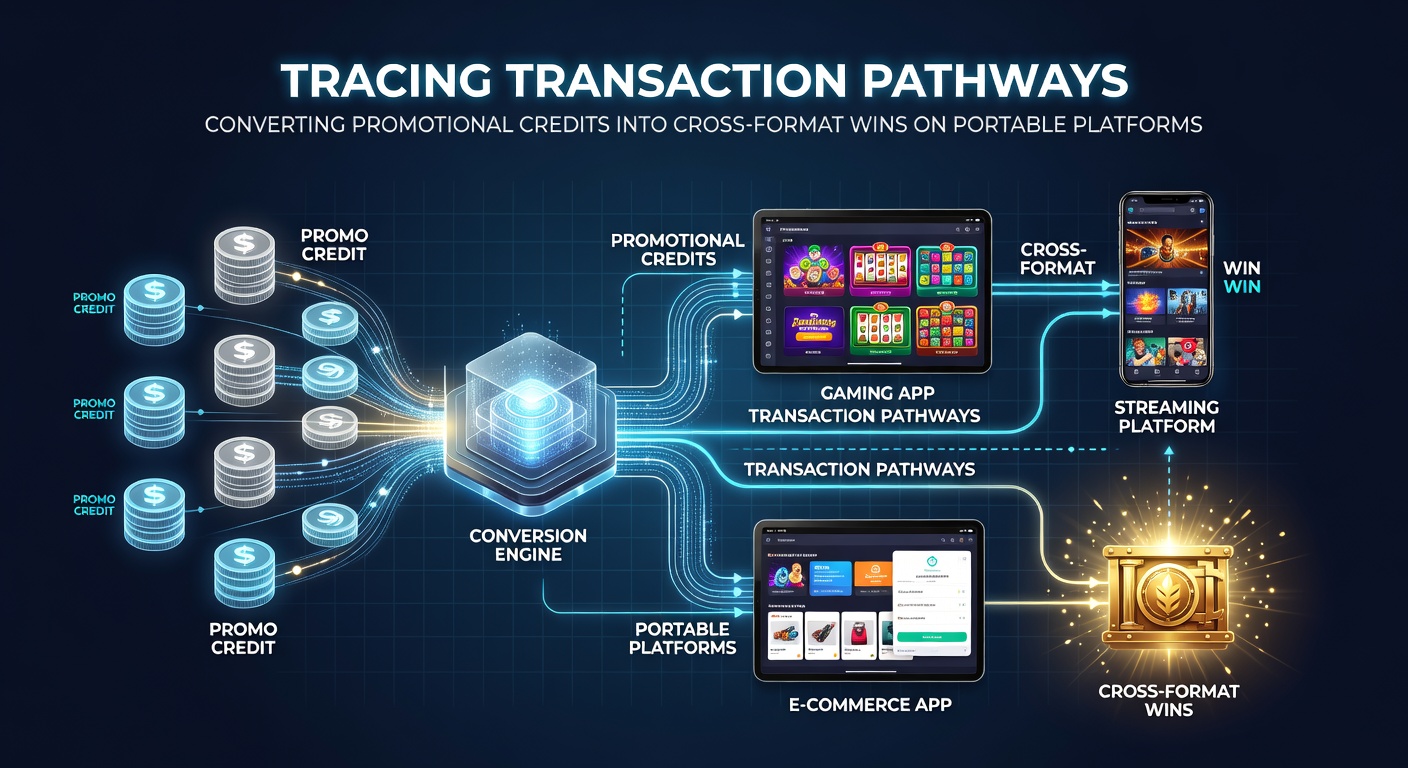 Mobile casino interface showing credit conversion from slots to table games